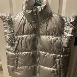 Simply Southern Metallic Silver Vest